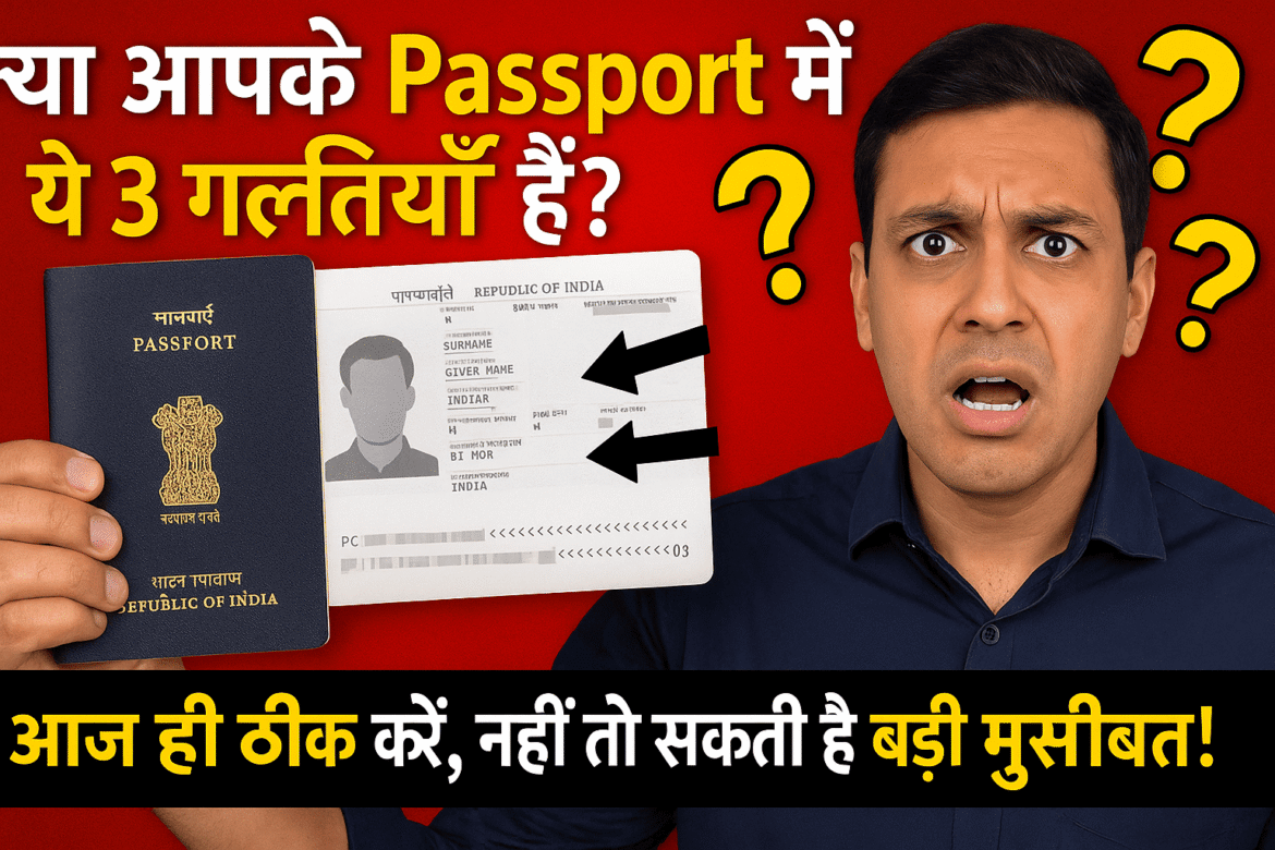 क्या आपके Passport में ये 3 गलतियाँ हैं? आज ही ठीक करें, नहीं तो हो सकती है बड़ी मुसीबत!